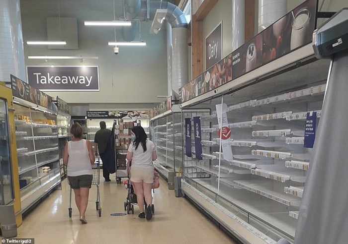 UK pingdemic shortages supermarket