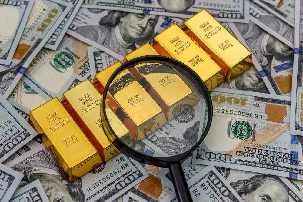 US gold prices dollar gain