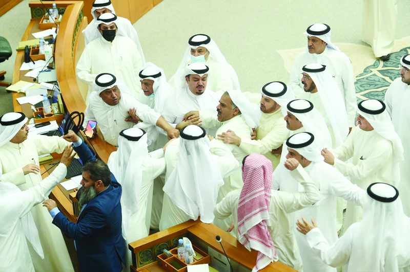 assembly budget quarrels fisticuffs sabah