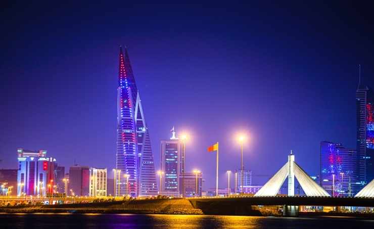 king,bahrain,landmarks,lit,celebration