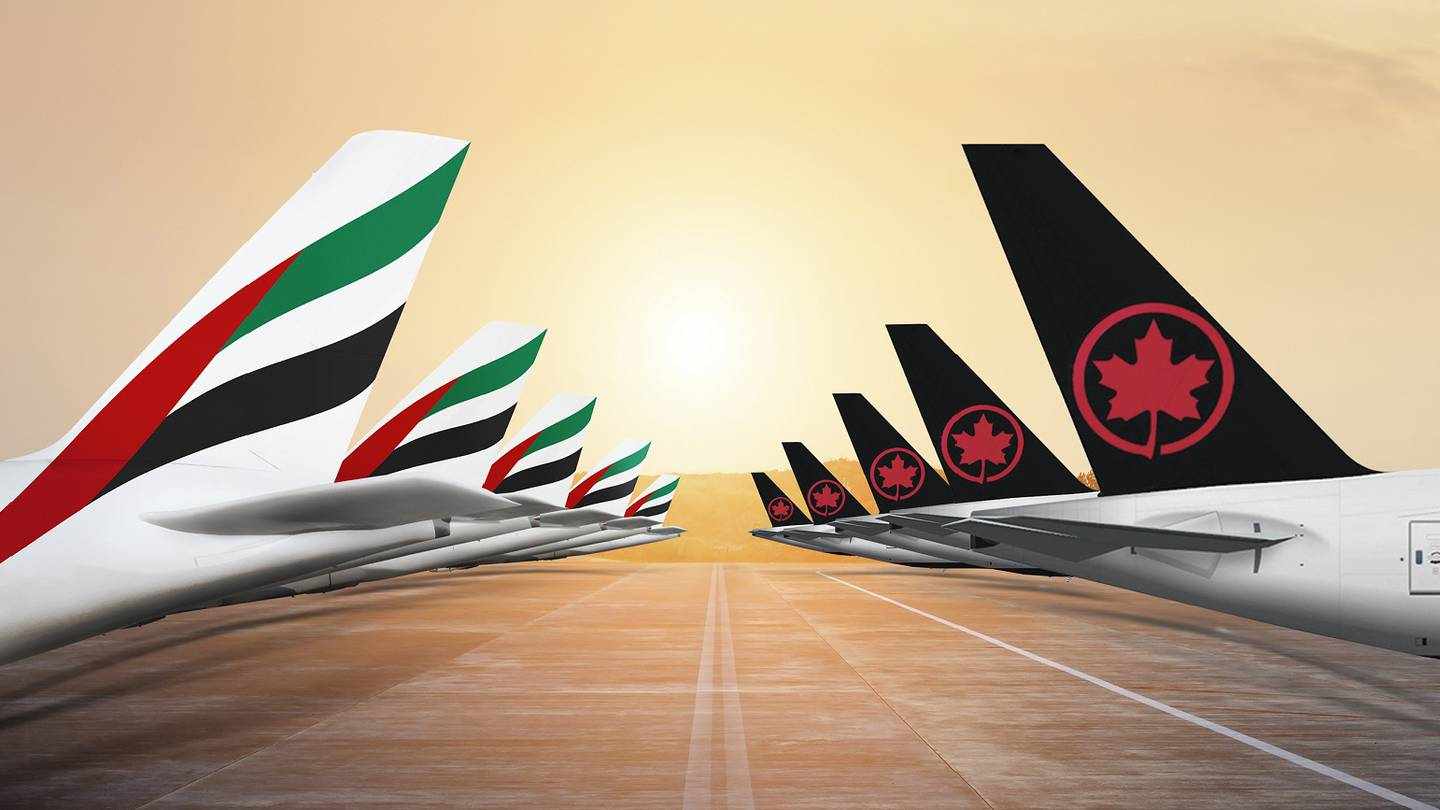 emirates,national,canada,destinations,codeshare