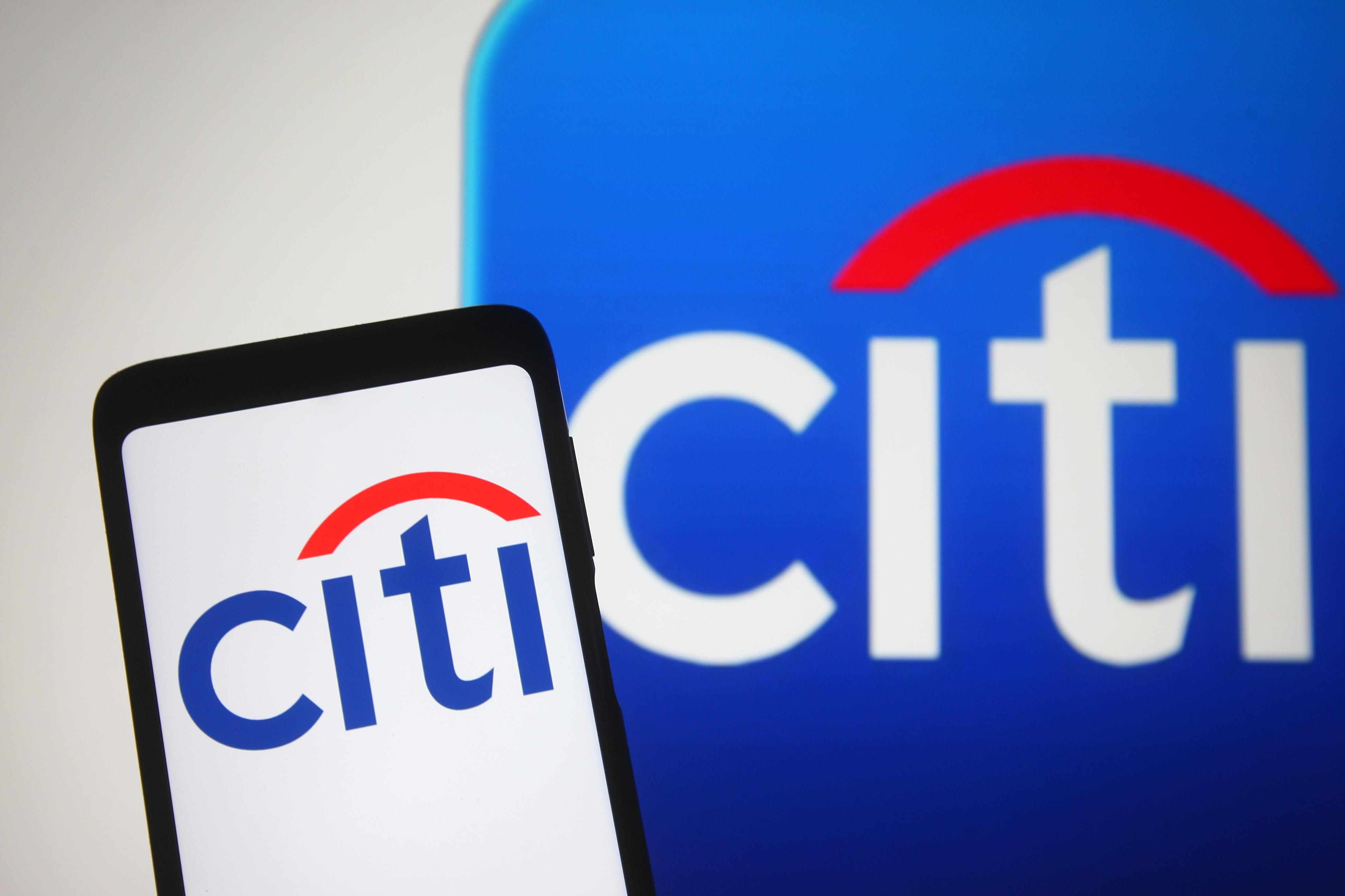 citigroup results stock mainly revenues
