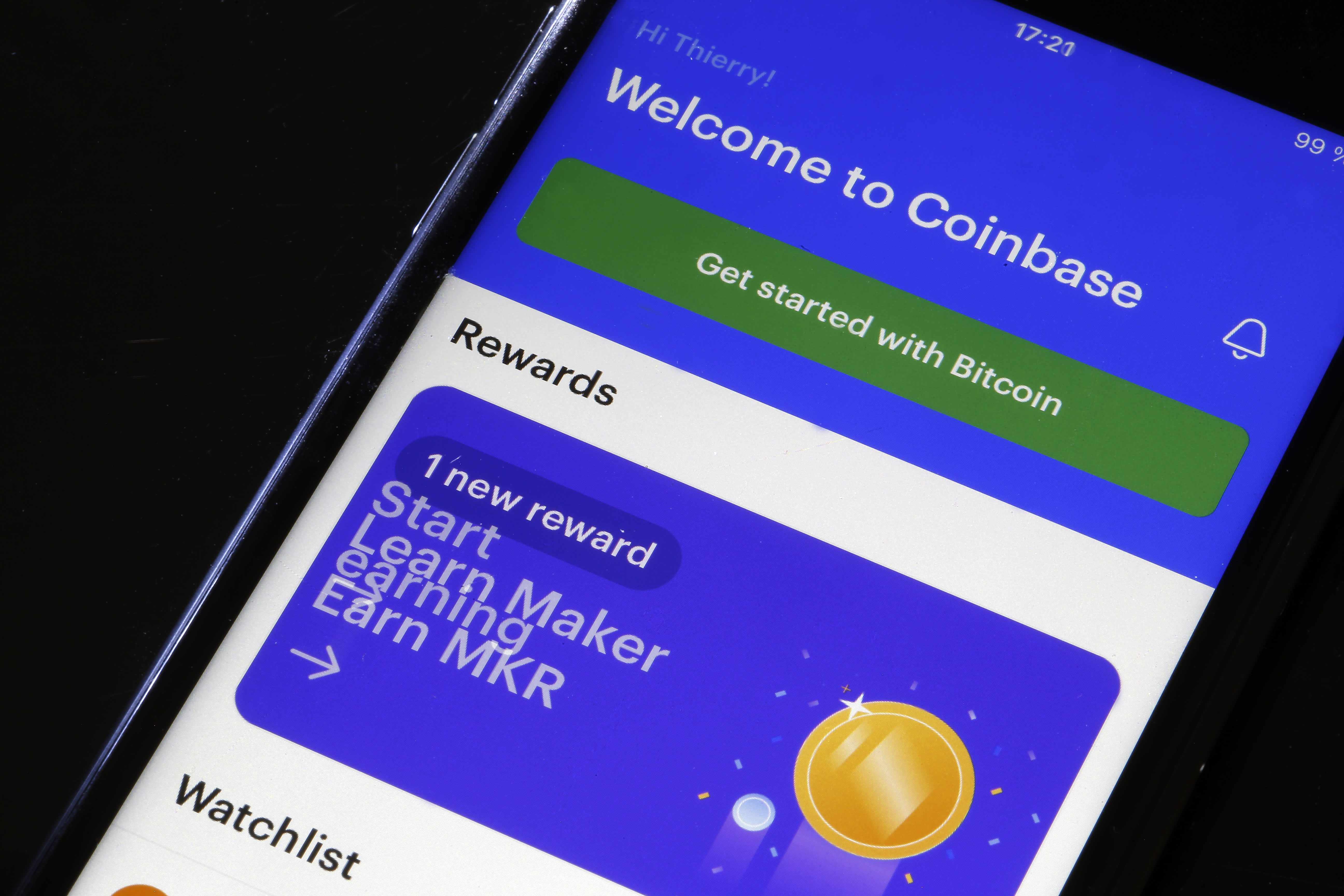 coinbase bitcoin trader debut gordon