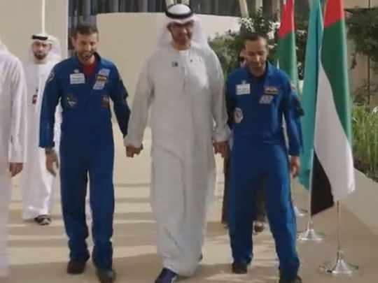 visit,emirati,cop,astronauts,sultan