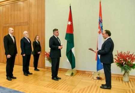 president,ambassador,jordan,croatian,credentials