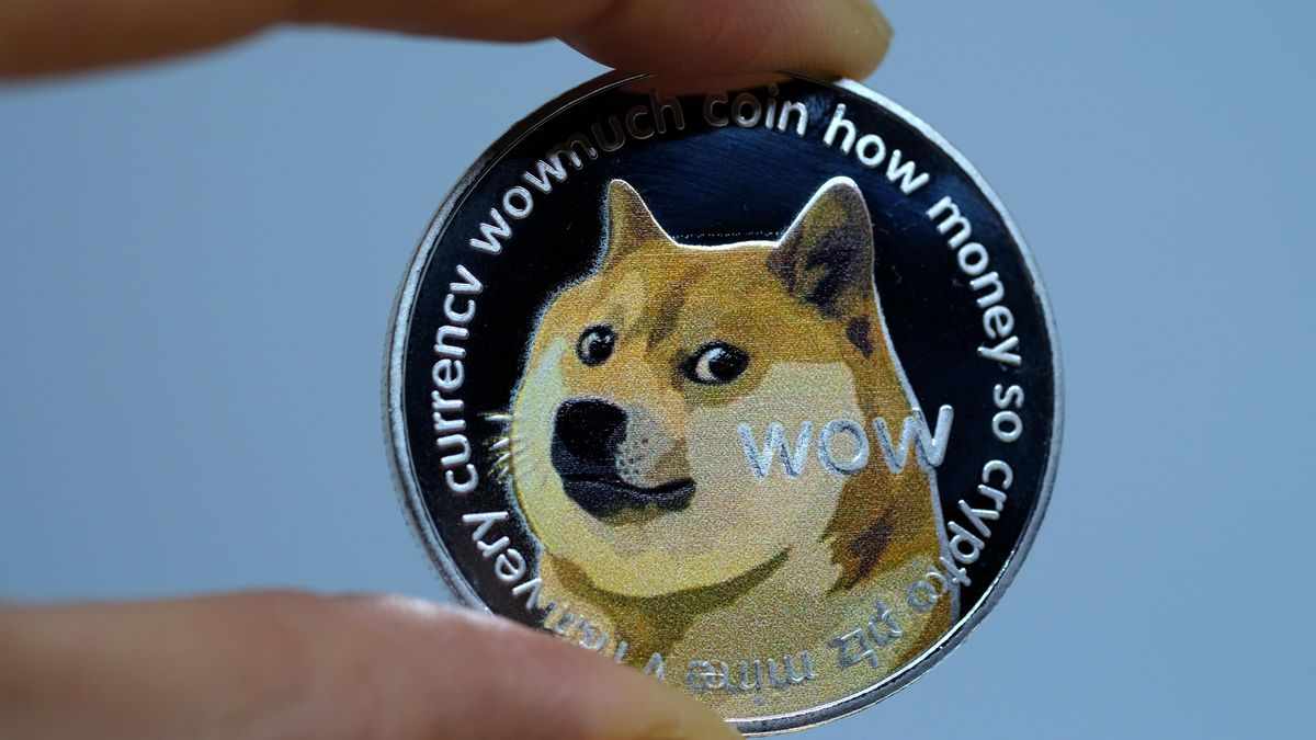 dogecoin cryptocurrency cents rockets moon