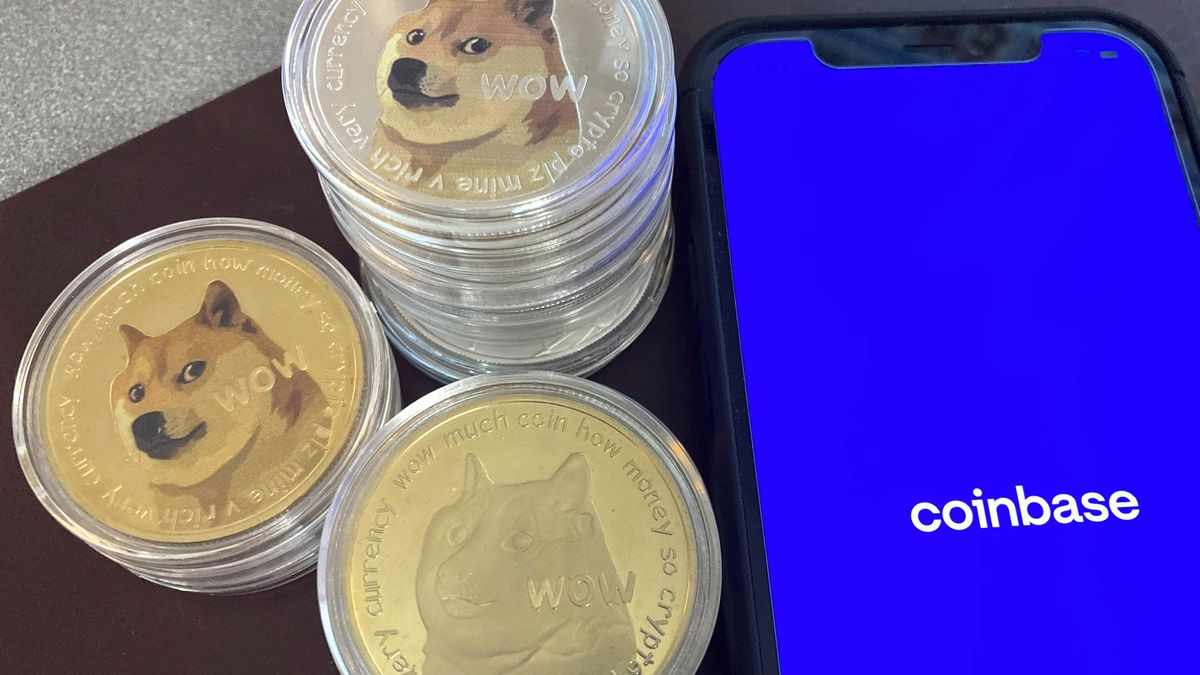 dogecoin joke crypto boost coinbase