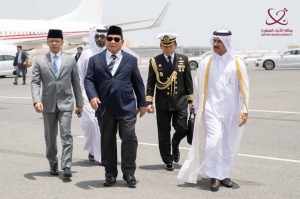 president,doha,elect,indonesia,arrives