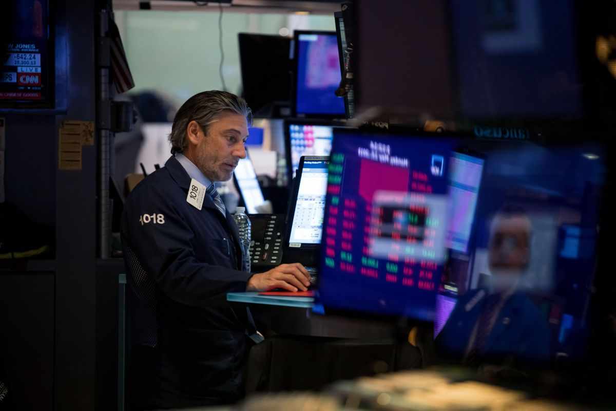 dow falls investor nerves points