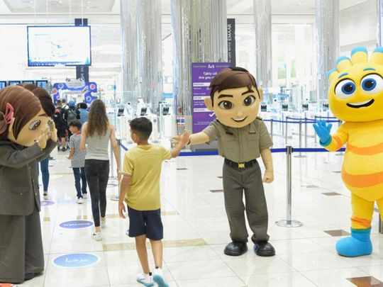 dubai,international,airport,children,cartoon