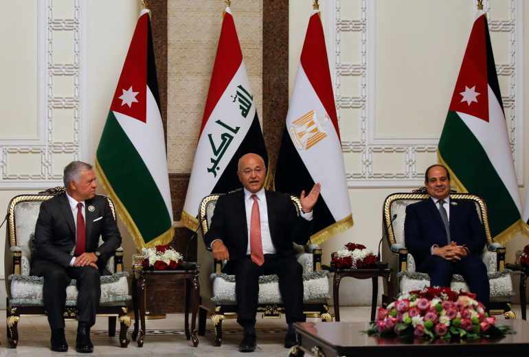 egypt jordan iraq leaders baghdad