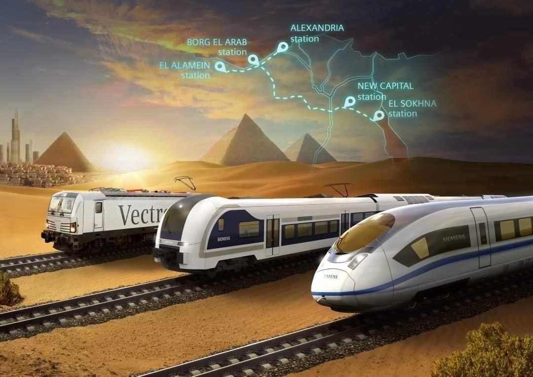 egypt siemens phase electric train
