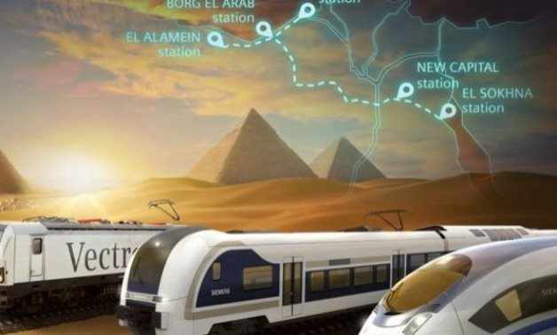 egypt transport transform map trains