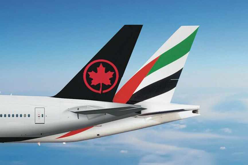 emirates,canada,codeshare,partnership,extends