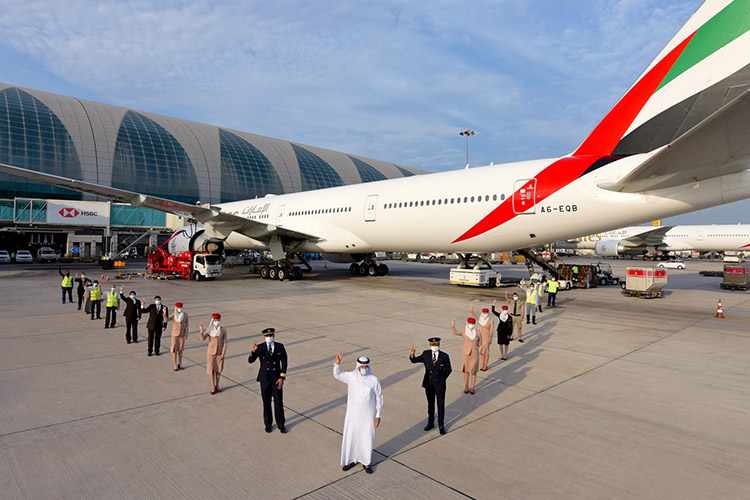 emirates flight fully vaccinated teams