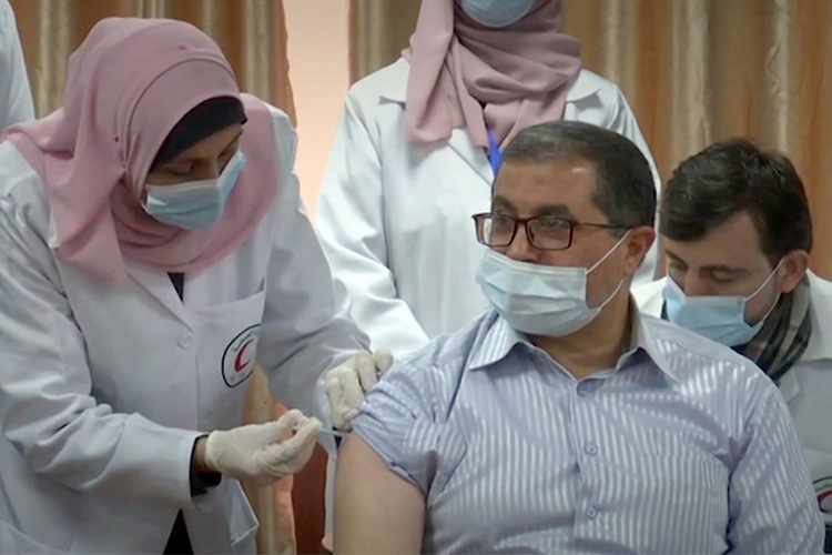 gaza vaccine palestinians covid uae