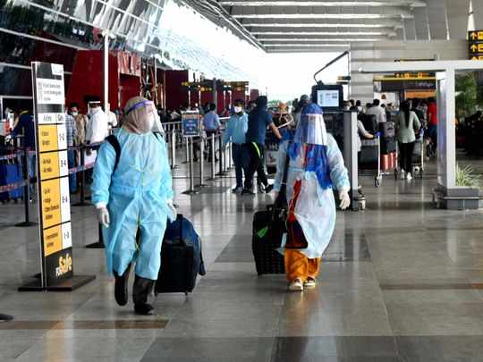 india dubai pcr airlines rule
