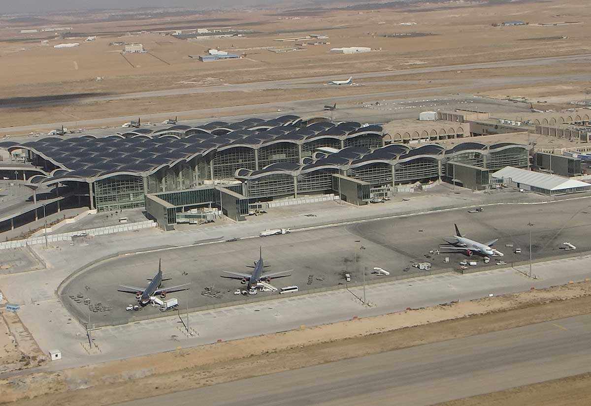 jordan airport shutdown flights according