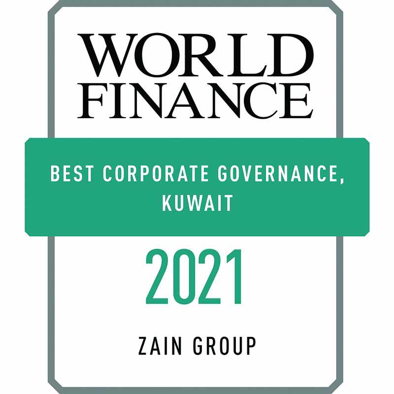 kuwait zain governance corporate award