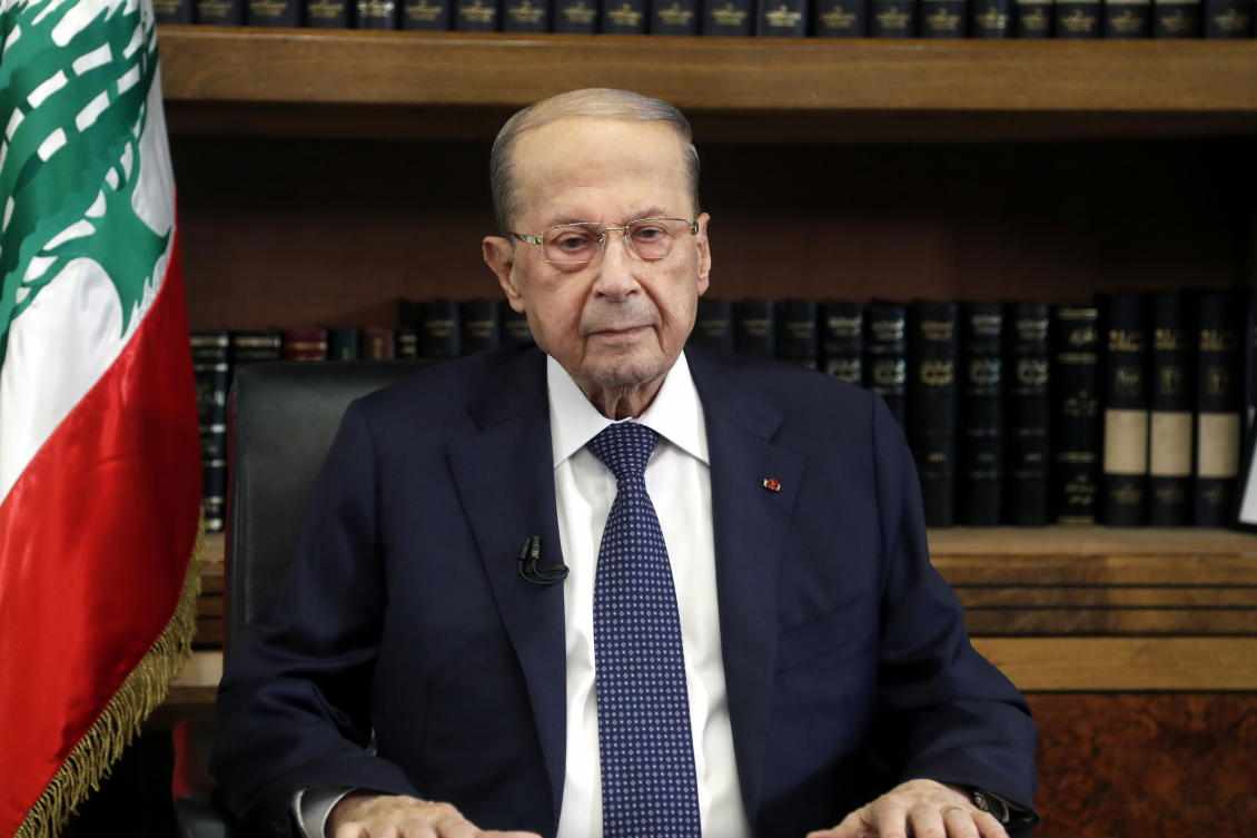 lebanon bank aoun president crisis