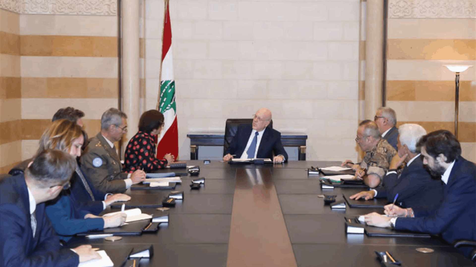 lebanon,south,mikati,met,representatives