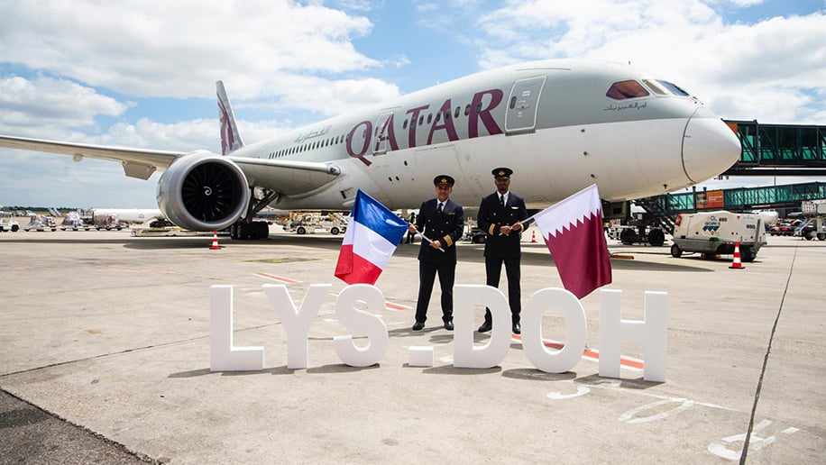 qatar,flights,doha,airways,lyon