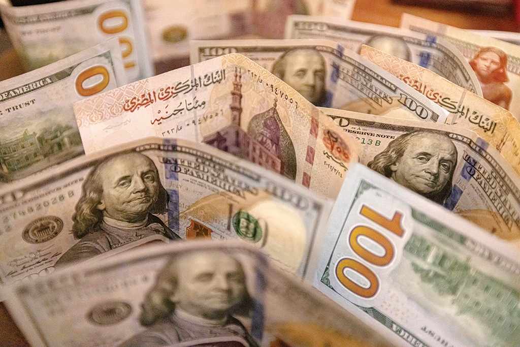 egypt,currency,march,foreign,imf