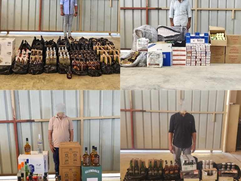 muscat,seized,alcoholic,beverages,huge