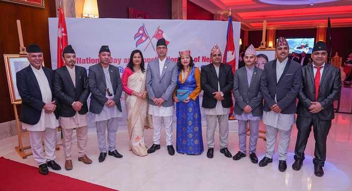 national,embassy,nepal,sultanate,reception
