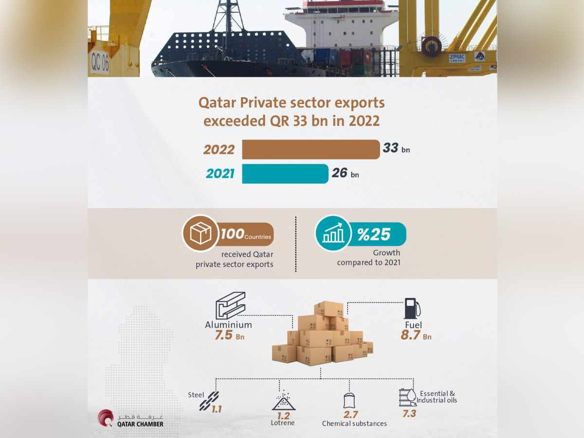 qatar,sector,exports,private,amounted
