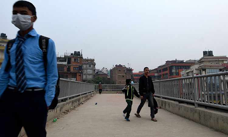 pollution nepal schools closure kathmandu