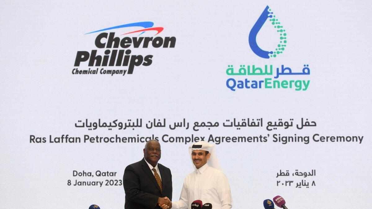 qatar,gas,chevron,build,plant