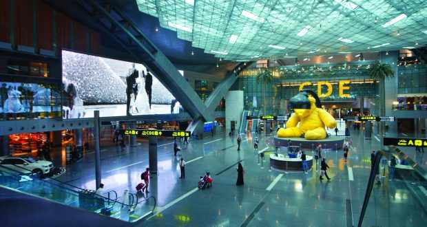 qatar doha airport trials contactless