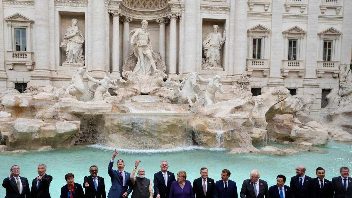 rome, trevi, fountain, leaders, city, 