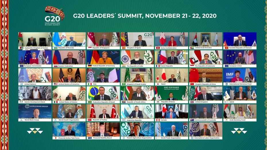 saudi g20 vaccines leaders hosted