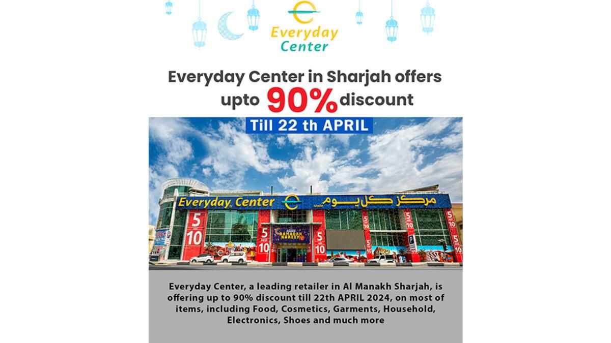 sharjah,discounts,everyday,center,cent