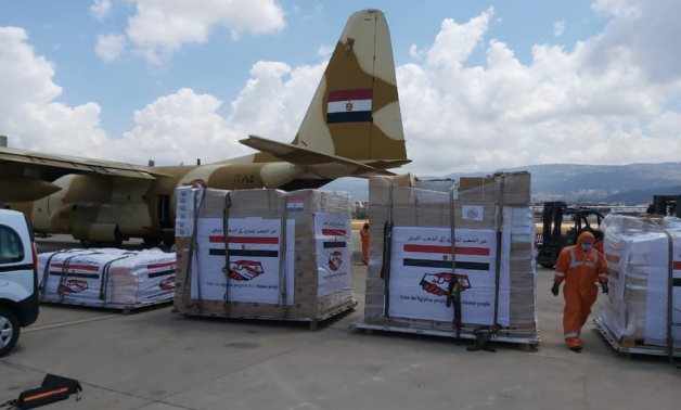 egypt beirut plane aid egyptian