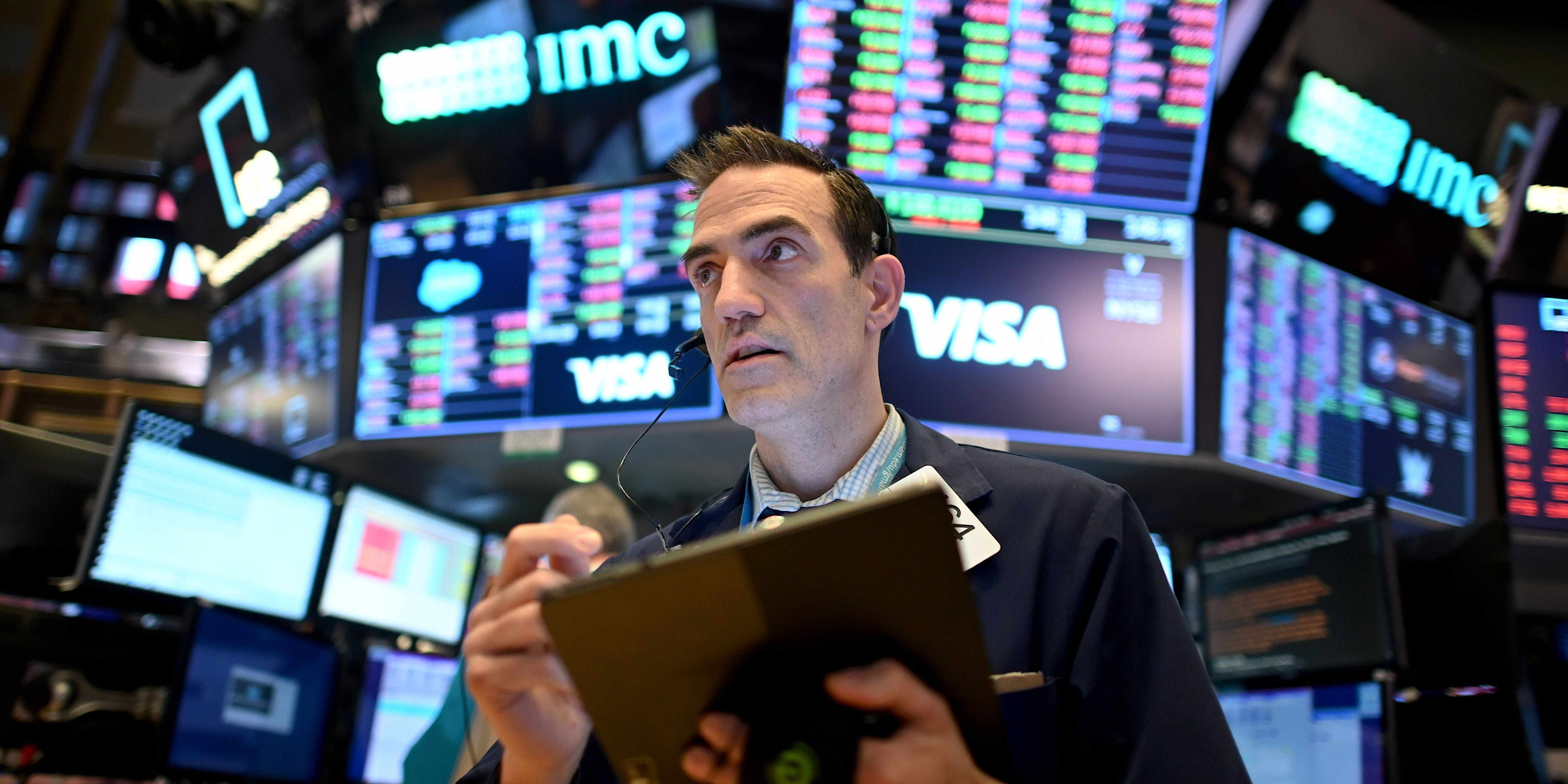 traders yields dow rising jobs