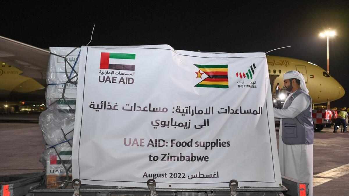 uae,aid,food,zimbabwe,tonnes