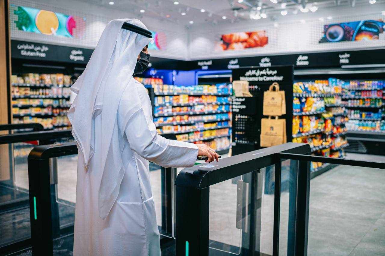 uae, store, cash, counters, powered, 