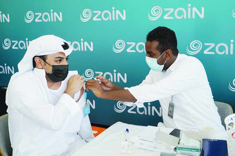 zain campaign covid vaccination kuwait