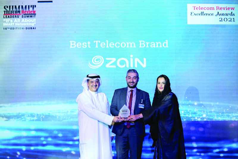 zain, telecom, brand, award, excellence, 